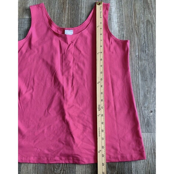 Chico's Contemporary Timeless Microfiber Pink Lotus Petal Stretch Tank Top 2X - Picture 7 of 9